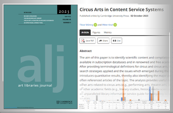 Cirkuszművészet adatbázisokban - Art Libraries Journal